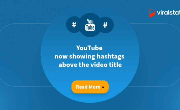 YouTube now showing hashtags above the video title