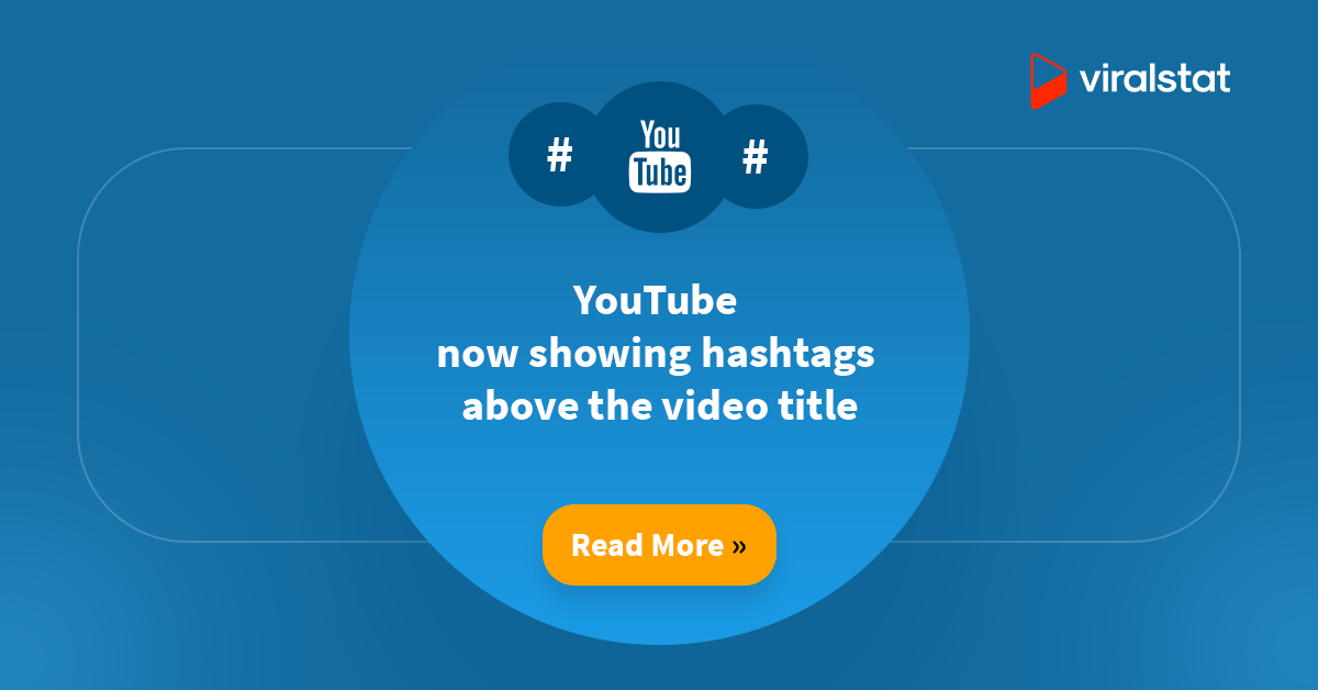 YouTube now showing hashtags above the video title